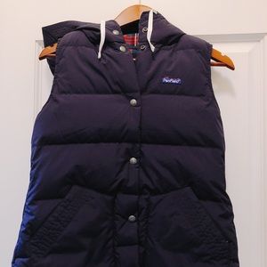 Penfield Women’s S Navy Hooded Puffer Vest